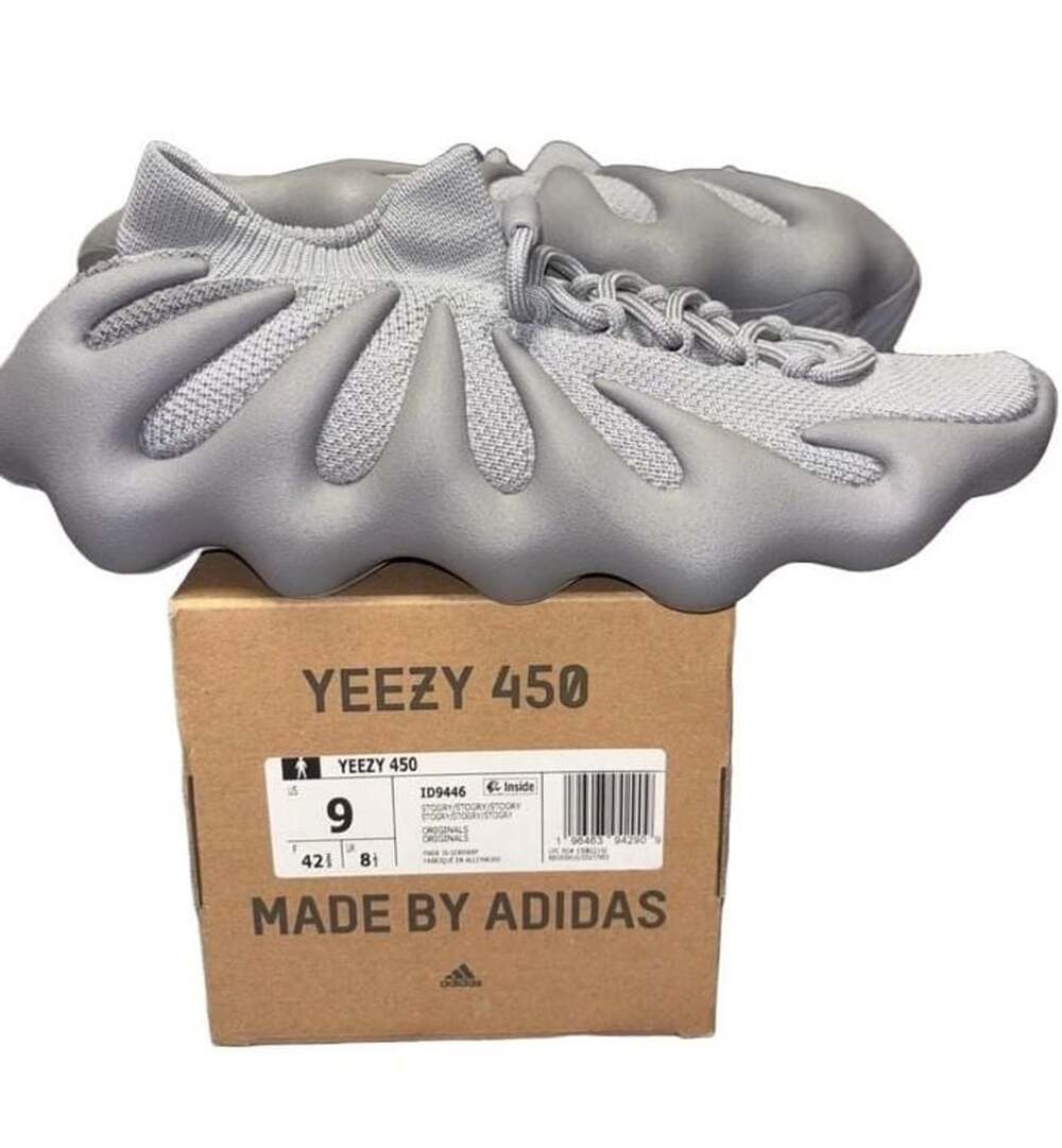 Adidas Yeezy 450 Stone Grey Sneakers Size US 9 / UK 8.5 (ID9446)